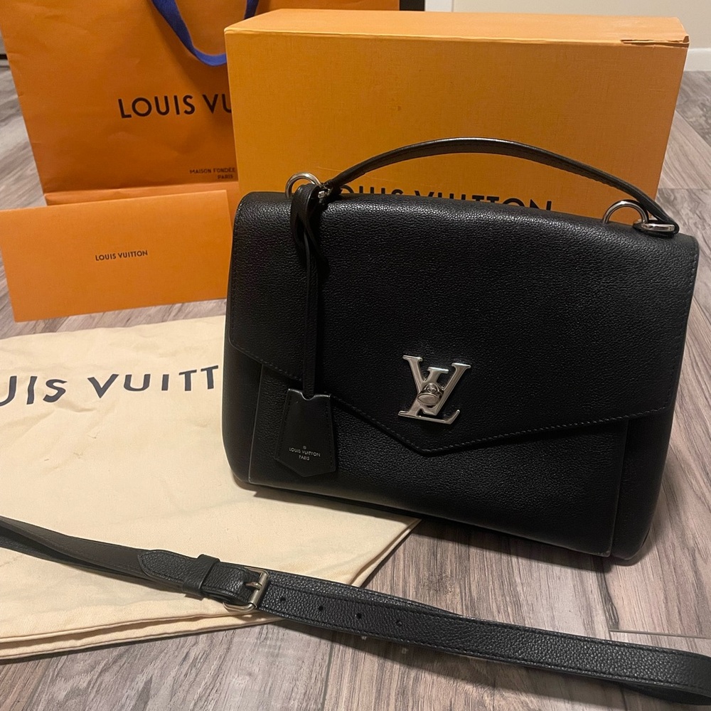 Louis Vuitton Black bag with Silver Accents